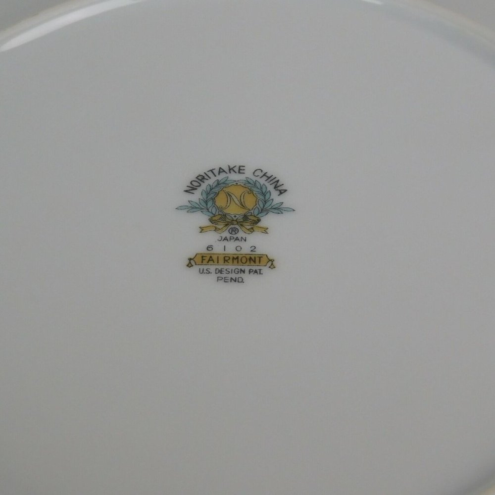 Noritake China 6102 Fairmont Pink Roses Floral Platinum Trim Salad Plate 8.25" - Picture 6 of 6